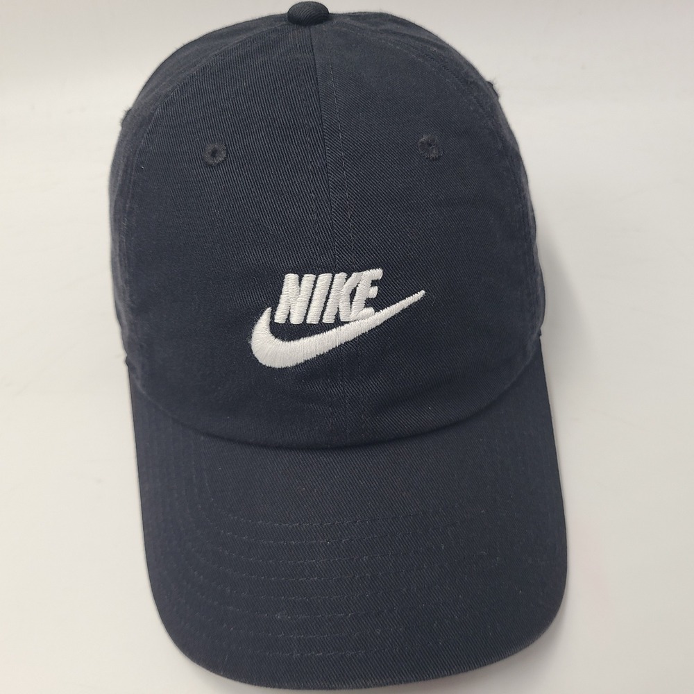 Nike Hat Strapback‎ Black White Swoosh Logo Club Cap Casual Cotton Dad Cap Men
